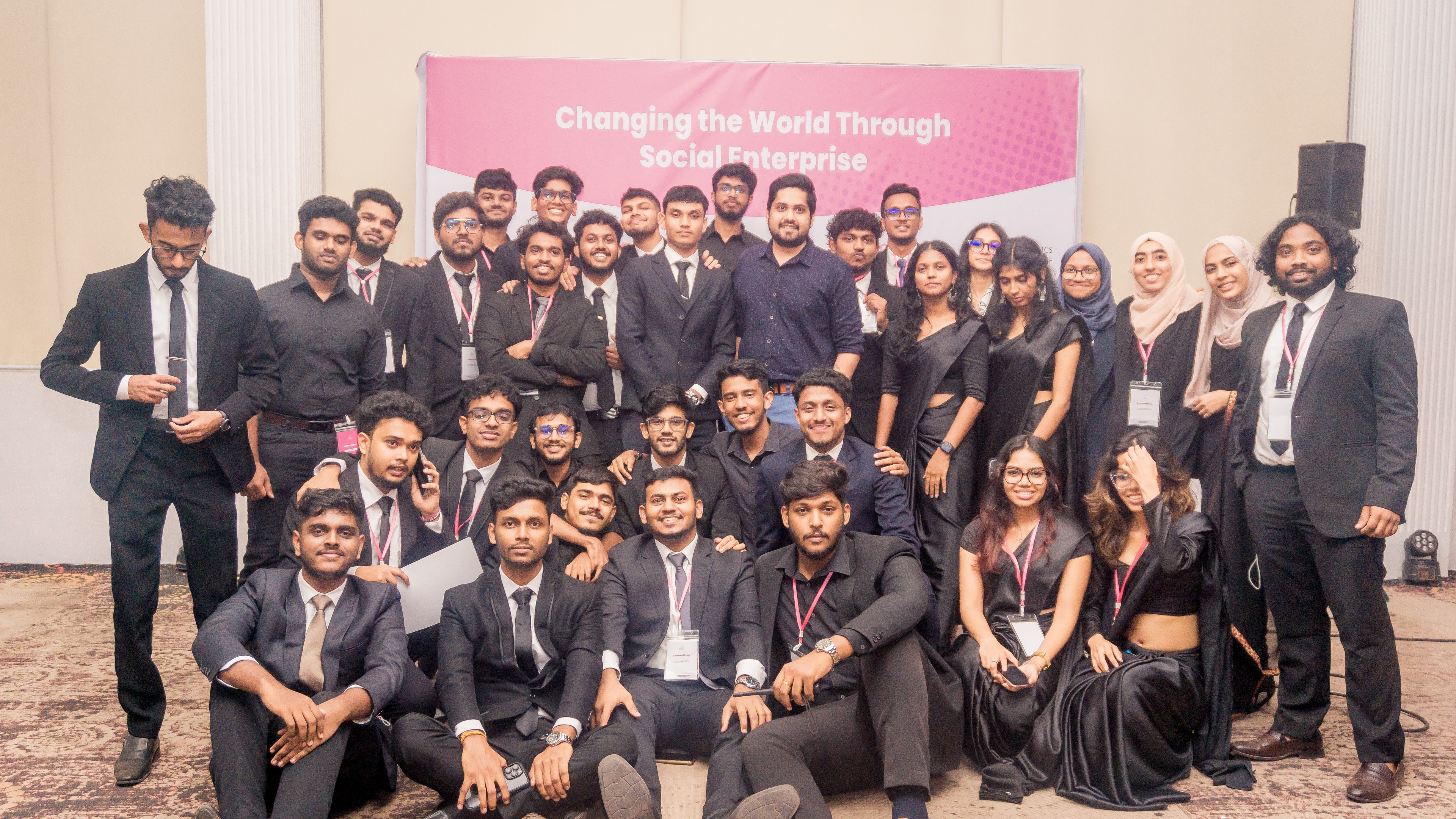 Hult Prize event with audience and stage lighting